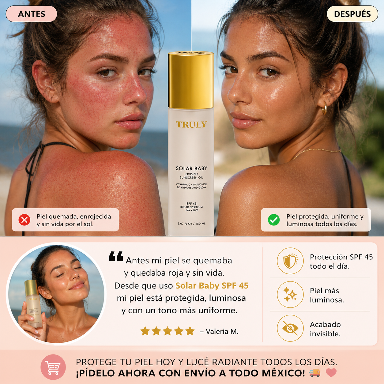 TRULY Bloqueador Solar Invisible SPF 45
