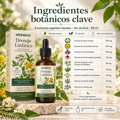 Gotas Botánicas de Drenaje Linfático